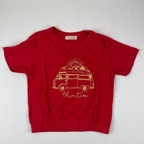 Circle X Girls Tshirt Red Elastic XS - Picture 2 of 7